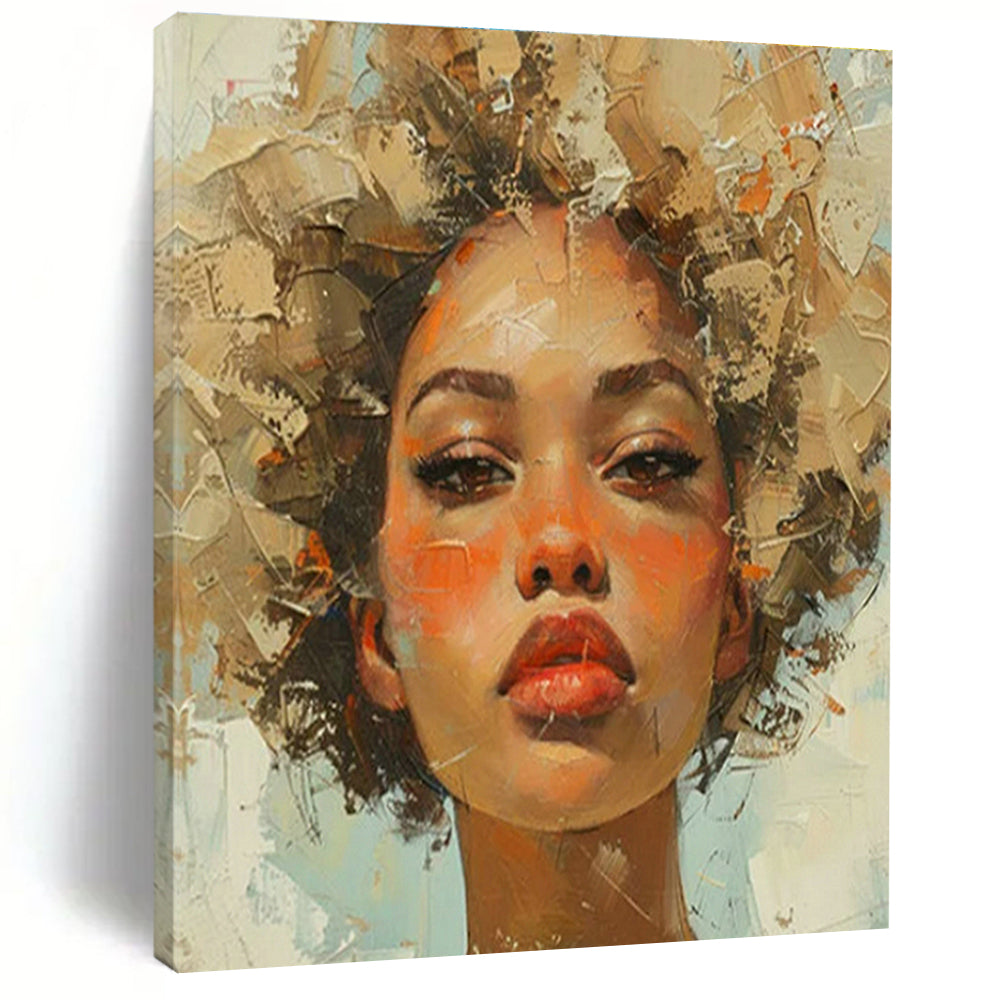 Portrait Oil Painting for Cultural Center & Elegant Home Bedroom DLZ1737