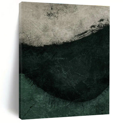 Textured Green Abstract Art for Nature - Inspired Spa & Industrial - Style Lounge DLZ1386
