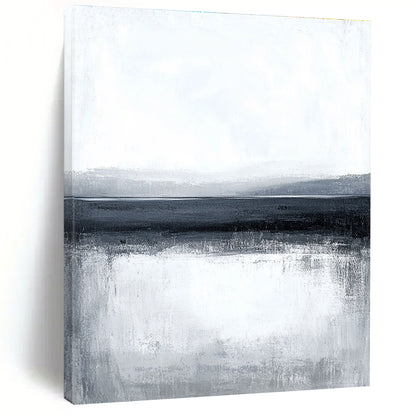Monochrome Sea & Sky Art for Minimalist Bedroom & Meditation Center STSC124