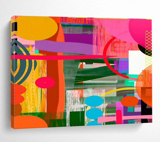 Colorful Geometric Abstract for Creative Playrooms DLZ2466
