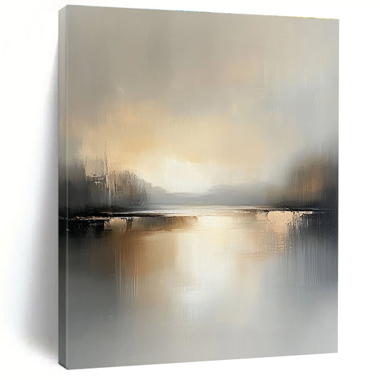 Soft - Toned Lake Art for Modern Home & Art Gallery STSC084