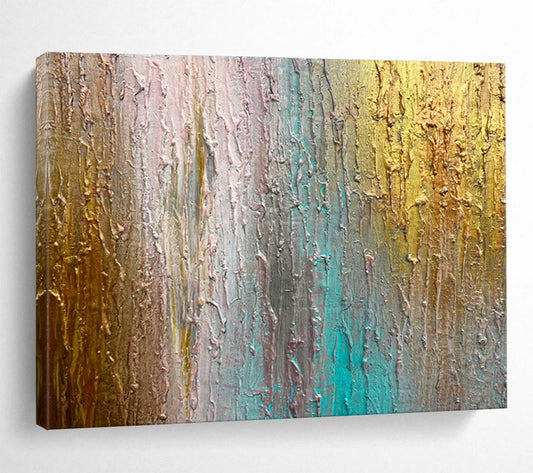 Colorful Textured Art for Creative Studio Collaboration Space Walls DLZ3300