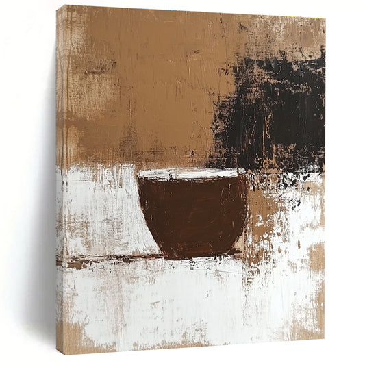 Abstract Coffee Cup for Industrial - Style Café & Artistic Break Room STSC928