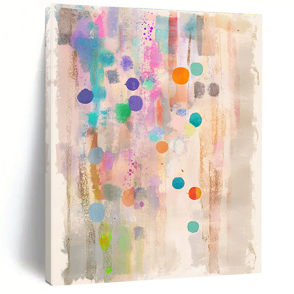 Colorful Dots and Splashes for Playful Children’s Room & Abstract Art Gallery STSC988