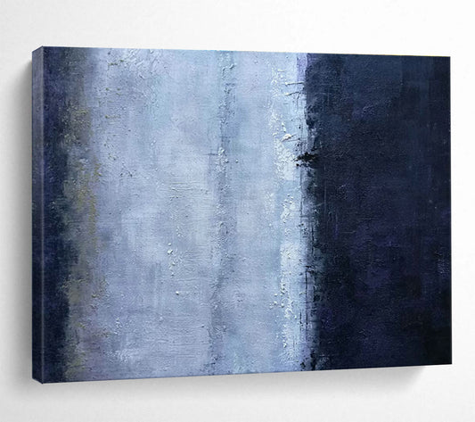 Blue - Gray Abstract Art for Modern Office Reception Area Walls DLZ3224