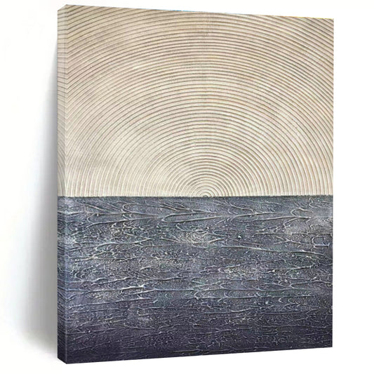 Semi - Circle Texture Art for Living Room & Hallway DLZ0488