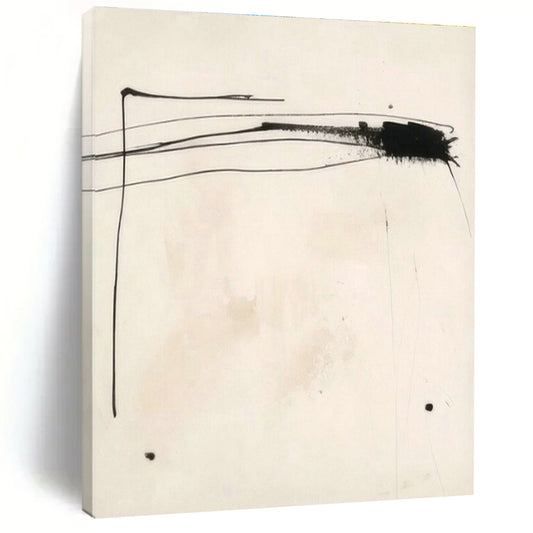 Ink - Style Abstract Art for Minimalist Asian Fusion Restaurant & Traditional Art Center DLZ1927