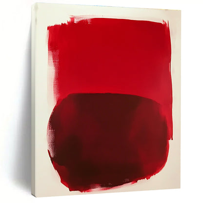 Red Abstract Shapes Art for Modern Art Gallery & Bold Home Office STSC1414