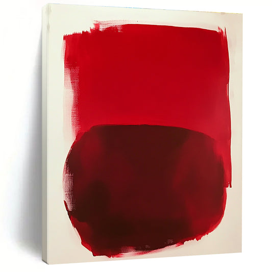 Red Abstract Shapes Art for Modern Art Gallery & Bold Home Office STSC1414