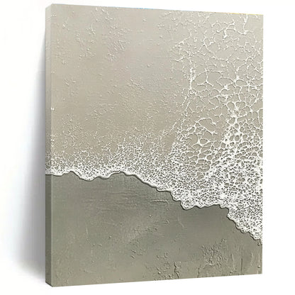 Grey Beach Foam Textures for Modern Minimalist Office & Industrial - Inspired Art Space STSC955