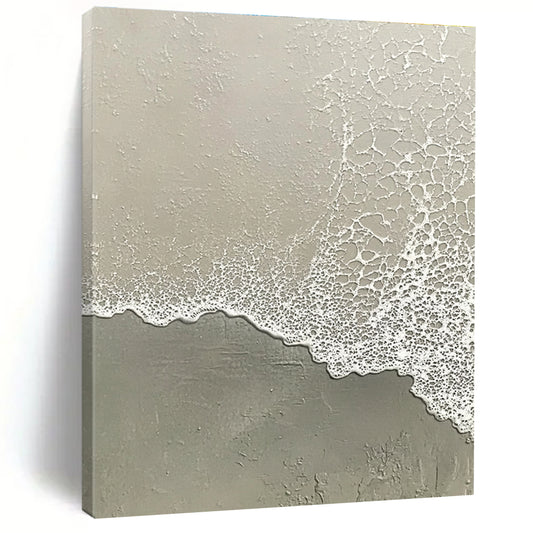 Grey Beach Foam Textures for Modern Minimalist Office & Industrial - Inspired Art Space STSC955