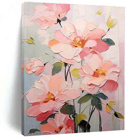 Pink Flower Bouquet Art for Shabby - Chic Home Kitchen & Feminine - Themed Boutique DLZ1535