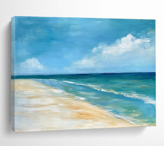 Serene Beach Scene Art for Coastal Home Office & Beachfront Hotel SC362