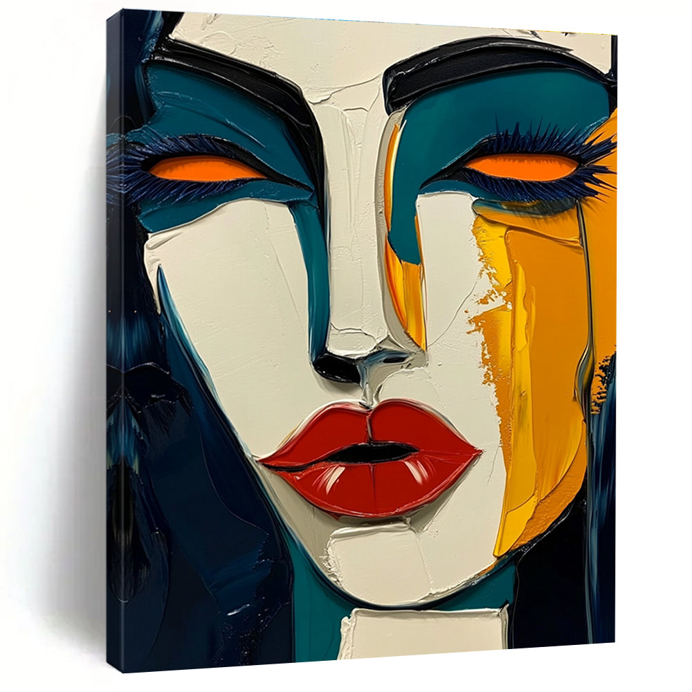 Expressive Abstract Face Art for Salon & Art Gallery STSC049