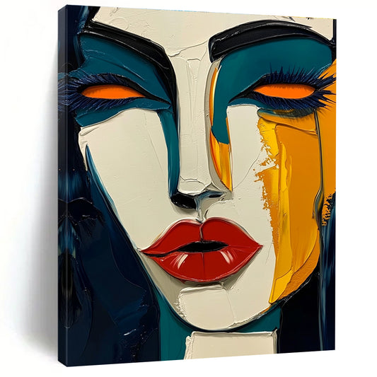 Expressive Abstract Face Art for Salon & Art Gallery STSC049