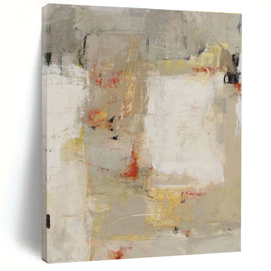 Neutral Abstract Composition Art for Minimalist Office & Modern Art Gallery DLZ2150