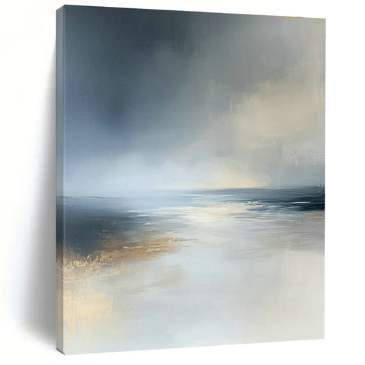 Gray - Blue Seascape Art for Coastal Home & Nautical - Themed Restaurant DLZ1836