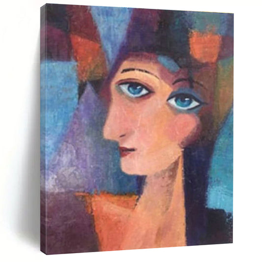Cubist Style Portrait Art for Art School & Boutique Hotel DLZ0629