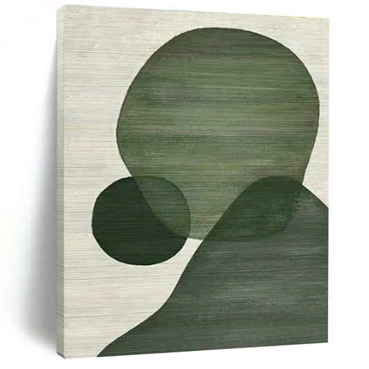 Minimalist Green Geometric Art for Scandinavian Living Room & Modern Art Studio DLZ1434