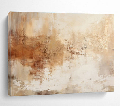 Warm - Toned Abstract Art for Cozy Living Room Ambiance DLZ2714
