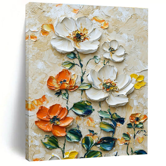 3D Floral Relief Art for Charming Garden Room & High - End Florist Shop DLZ0732