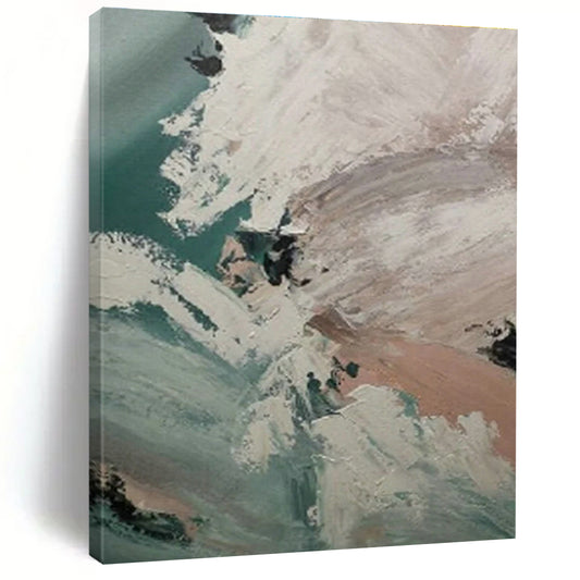 Abstract Coastal Waves Art for Surf Shop Lounge & Coastal Airbnb DLZ0876