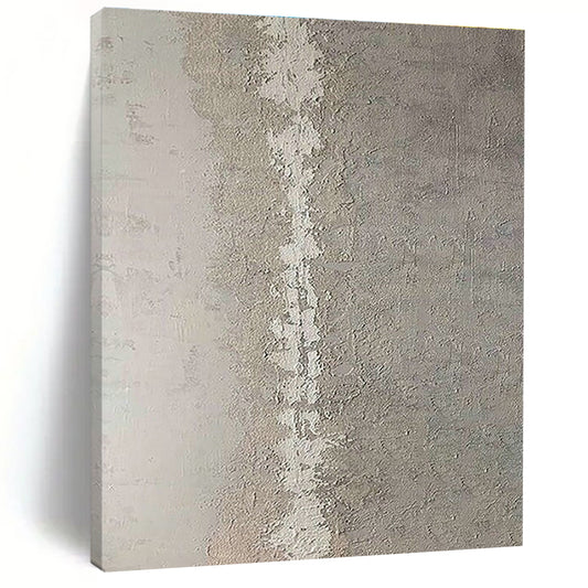 Gray - White Textured Art for Art Gallery Corridor & Minimalist Bedroom DLZ1884