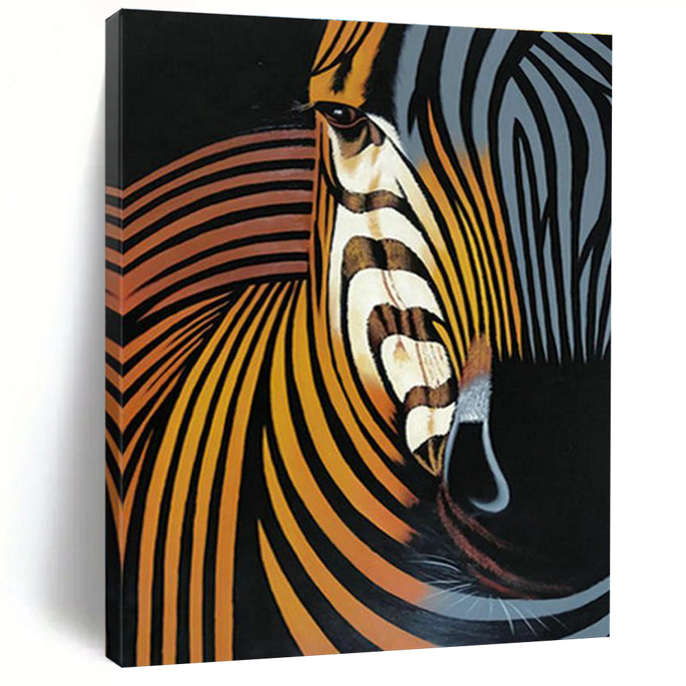 Stylized Zebra Head Art for Modern Art Gallery & Creative Studio DLZ2147