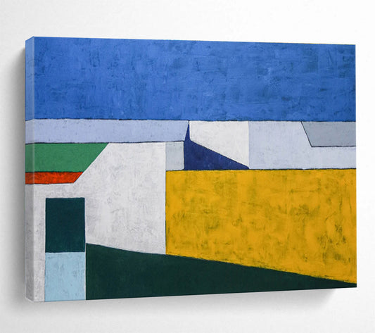 Color - Block Abstract for Contemporary Dining Room DLZ2941