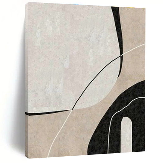 Chic Black - White Curved Art for Boutique & Home Office DLZ2007