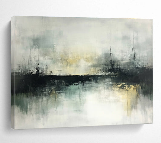 Abstract Misty Landscape Art for Minimalist Bedroom & Modern Gallery SC196