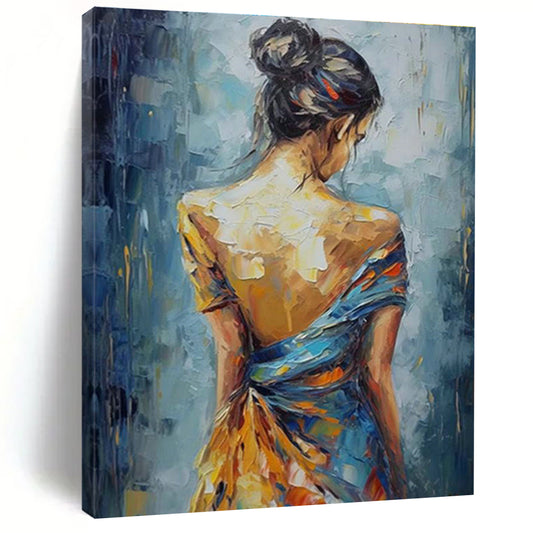 Impressionist Woman Back Painting for Bedroom & Living Room DLZ0360