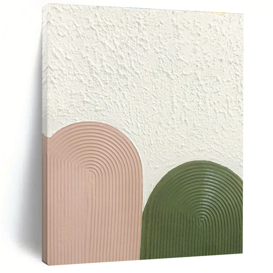 Pink - Green Relief Art for Bohemian Nursery & Home Garden Room DLZ1182