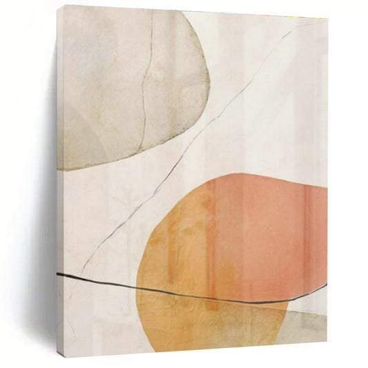 Pink - Orange Geometric Abstract Art for Feminine Boutique & Creative Studio DLZ1958