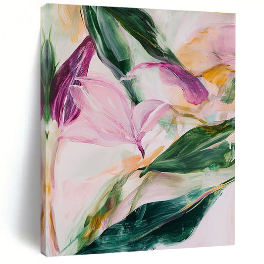 Pastel Floral Abstract for Romantic Boudoir & Light - Filled Tea Room STSC315