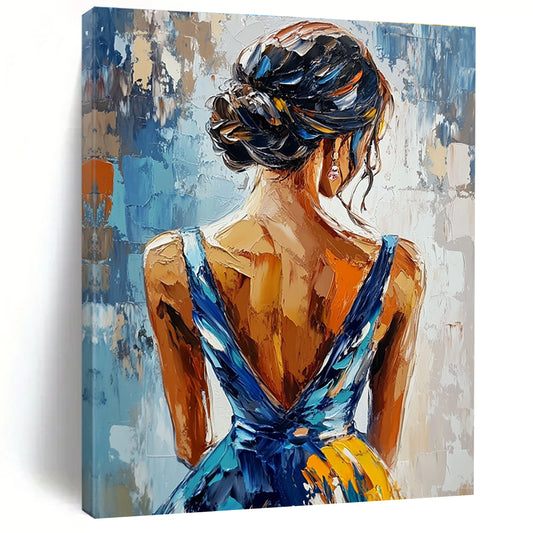Back View of a Woman for Feminine Spa & Elegant Dining Room STSC863
