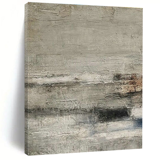 Gray - White - Brown Textured Art for Rustic Restaurant & Art - Themed Hotel DLZ1872