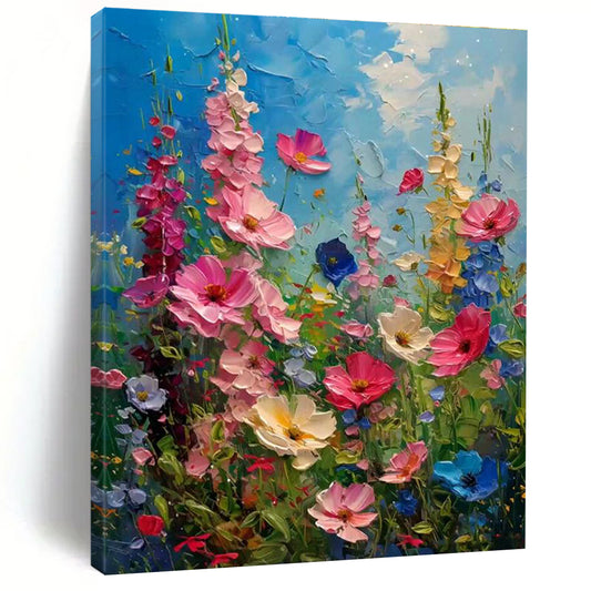 Vivid Wildflower Field Art for Garden Pavilion & Bedroom DLZ2294
