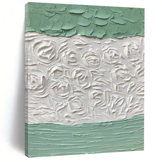 Textured Rose Relief Art for Vintage - Inspired Bedroom & Botanical Boutique DLZ1276