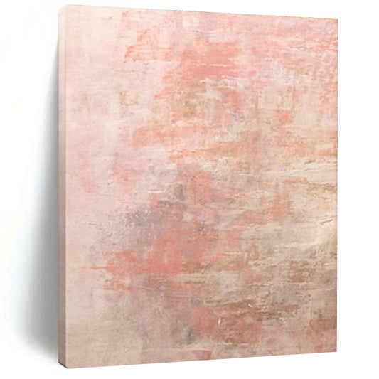 Pink - Gray Abstract Art for Feminine - Themed Bridal Suite Bedrooms DLZ0015