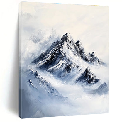 Snowy Mountain Peaks for Ski Lodge & Zen - Inspired Study STSC1168