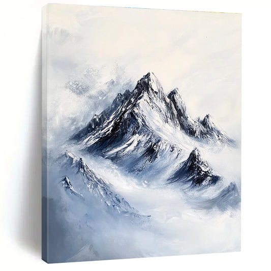 Snowy Mountain Peaks for Ski Lodge & Zen - Inspired Study STSC1168