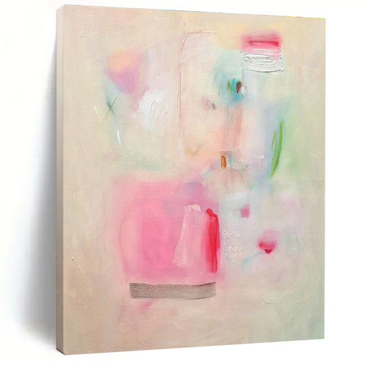 Pastel Abstract Art for Minimalist Home Bedrooms DLZ0148