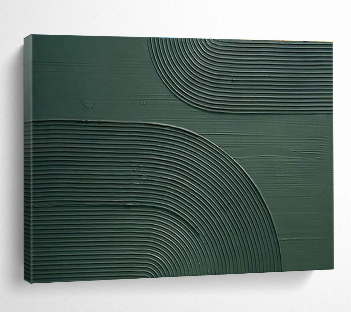 Dark Green Textured Abstract Art for Sophisticated Law Firm Waiting Areas DLZ3136