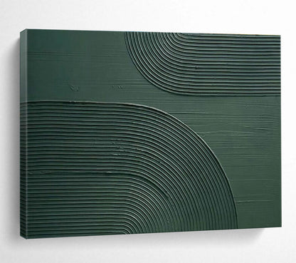 Dark Green Textured Abstract Art for Sophisticated Law Firm Waiting Areas DLZ3136