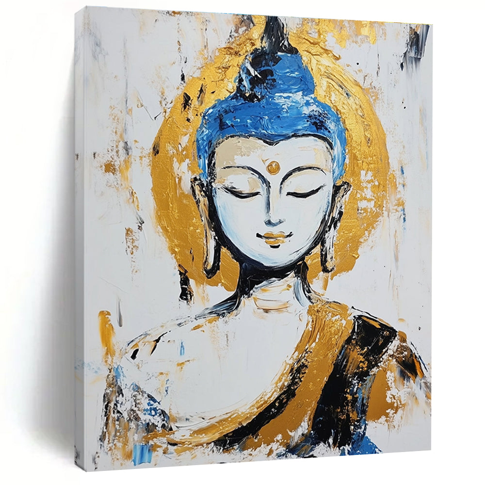 Abstract Buddha Portrait for Zen - Inspired Meditation Space & Cultural Art Gallery STSC338