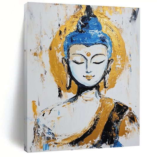 Abstract Buddha Portrait for Zen - Inspired Meditation Space & Cultural Art Gallery STSC338