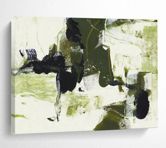 Green - Black Abstract Art for Modern Minimalist Hallway DLZ2828