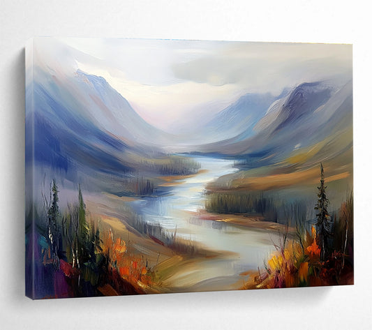 Majestic Mountain Valley Art for Adventure - Themed Lodge & Nature Lover’s Home SC405
