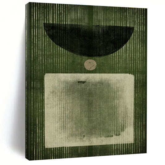 Geometric Green Art for Modern Gallery Wall & Creative Studio DLZ1385